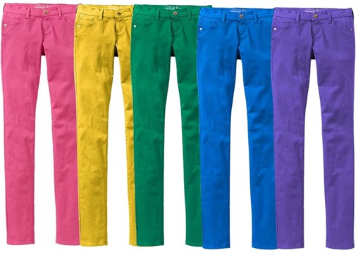 Разноцветные брюки