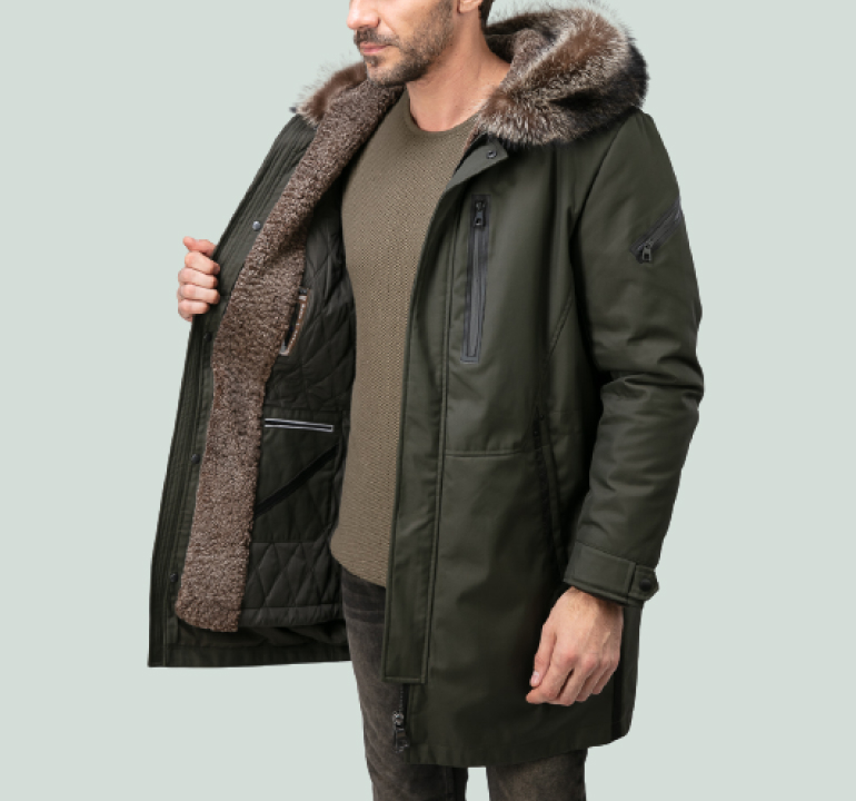Куртка / жилет с подстежкой — мех 2-й категории - GreenCity